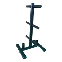 Стойка для дисков Smith с держателем для 2 грифов размеры 66см х 56см х 113.5см