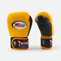 Боксерские перчатки TWINS bgvl3-2t желто-черные 14 унций