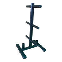 Стойка для дисков Smith с держателем для 2 грифов размеры 66см х 56см х 113.5см