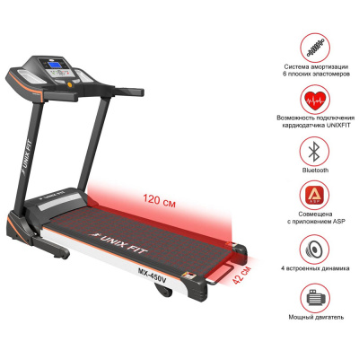 Беговая дорожка UNIXFIT MX-450V