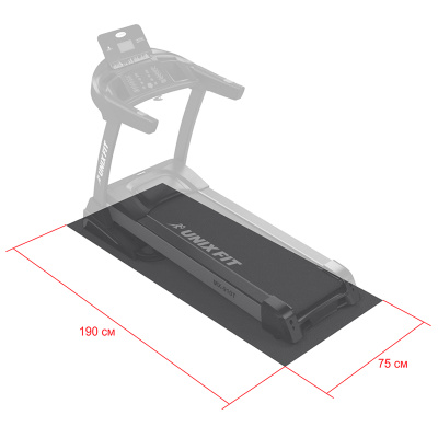 Коврик UNIXFIT для кардиотренажеров (190/75)