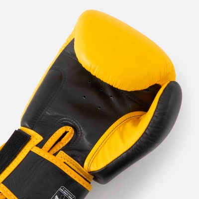 Боксерские перчатки TWINS bgvl3-2t желто-черные 14 унций