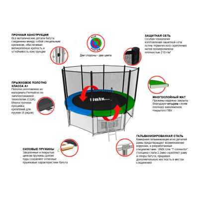 Батут UNIX line Classic 6 ft (outside) Батут UNIX line Classic 6 ft (outside)
