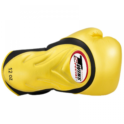 Боксерские перчатки TWINS bgvl3-2t желто-черные 12 унций