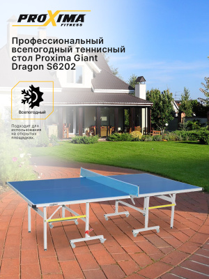 Профессиональный всепогодный теннисный стол Proxima Giant Dragon S6202 Профессиональный всепогодный теннисный стол Proxima Giant Dragon S6202