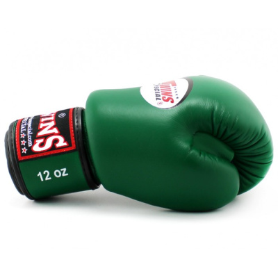 Боксерские перчатки TWINS bgvl3 зеленые 12 унций