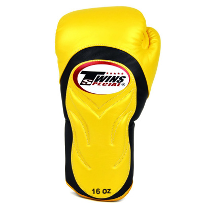 Боксерские перчатки TWINS bgvl3-2t желто-черные 12 унций